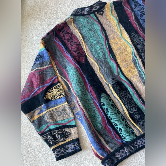VINTAGE COOGI CASHMERE SWEATER - CLASSIC 100% CASHMERE MULTI COLOR - Picture 7 of 8
